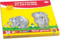 Пластилин "Юный художник", 12 цветов