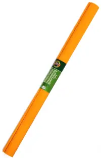 Бумага креповая, 2000x500 мм, светло-оранжевая