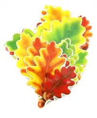 Набор украшений "Дубовые листья" на скотче