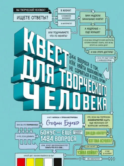 Квест для творческого человека. 344 вопроса о том, как найти вдохновение, не сорваться и стать профи, Голубой
Квест для творческого человека. 344 вопроса о том, как найти вдохновение, не сорваться и стать профи, Голубой