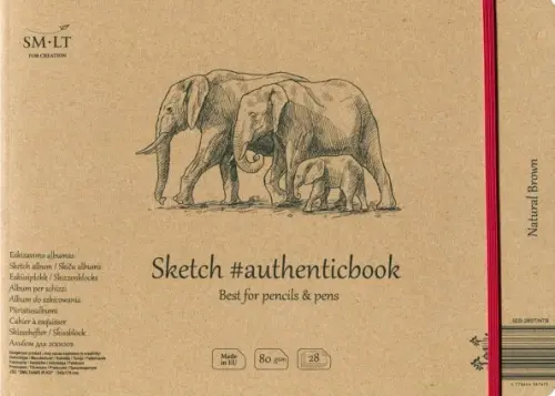 Скетчбук для эскизов Smiltainis "Brown #authenticbook" с резинкой, тонированный, 24,5x18,1 см, 28 л (крафт), Жёлтый
Скетчбук для эскизов Smiltainis "Brown #authenticbook" с резинкой, тонированный, 24,5x18,1 см, 28 л (крафт), Жёлтый