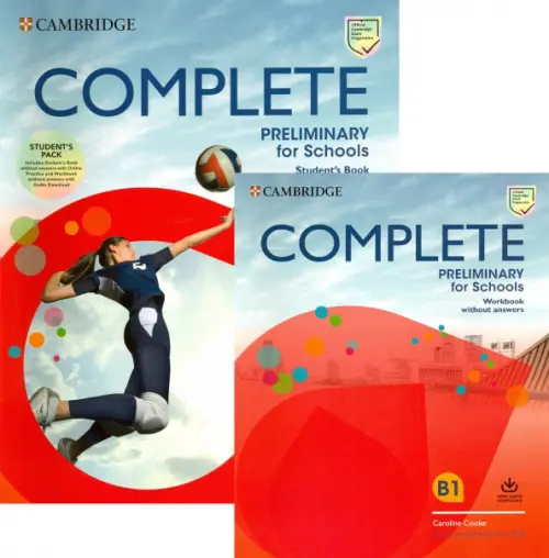Complete Preliminary for Schools. Student's Book without Answers with Online Practice and Workbook without Answers with Audio Download (количество томов: 2)
Complete Preliminary for Schools. Student's Book without Answers with Online Practice and Workbook without Answers with Audio Download (количество томов: 2)