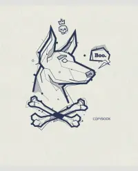 Тетрадь Sketching animals, А5, 96 листов, клетка
