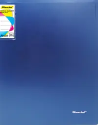 Папка с 60 прозрачными вкладышами "Perlen", цвет: синий, A4, 0.70 мм