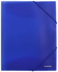 Папка на резинке, синяя (M-2753-70)