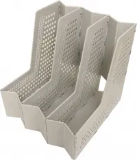 Лоток вертикальный, складной, А4, серый 79005