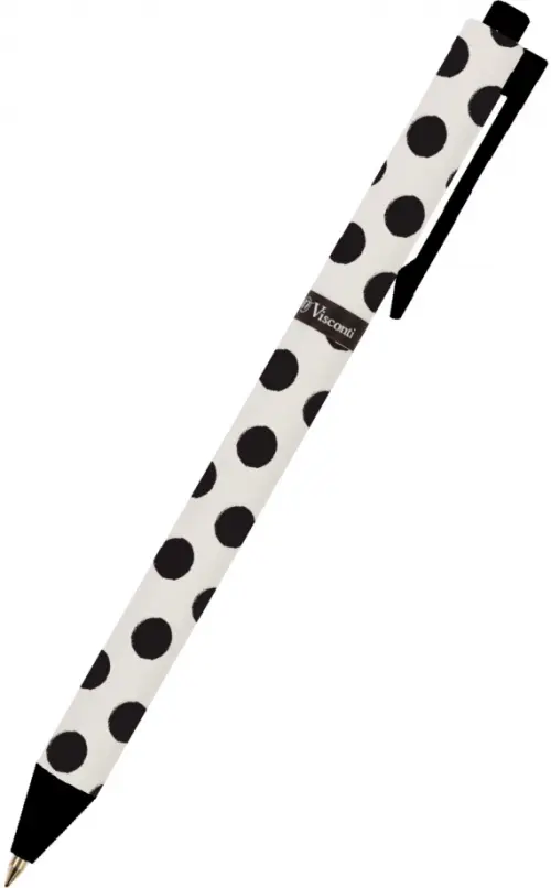 Ручка шариковая автоматическая ArtClick. Black Polka-Dot, 0.5 мм, синяя, Белый
Ручка шариковая автоматическая ArtClick. Black Polka-Dot, 0.5 мм, синяя, Белый
