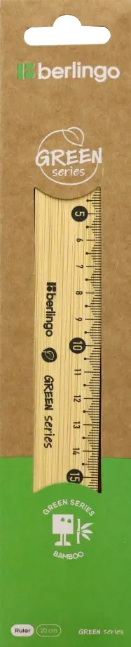 Линейка Green Series, 20 см, бамбук