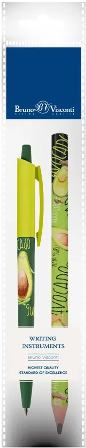 Ручка шариковая автоматическая HappyClick, синяя и карандаш HappyGraphix Jumbo. Yoga guru, 4B, Зелёный
Ручка шариковая автоматическая HappyClick, синяя и карандаш HappyGraphix Jumbo. Yoga guru, 4B, Зелёный