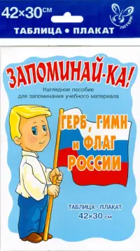 Герб, гимн и флаг России. Таблица-плакат