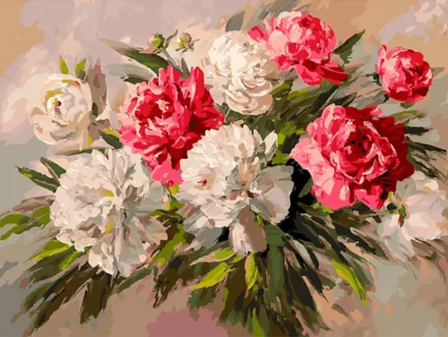 Живопись на холсте. Букет пионов
Живопись на холсте. Букет пионов