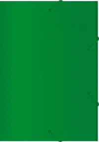 Папка на резинке, 6 отделений, А4, зеленая