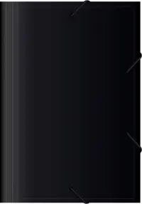 Папка на резинке, 13 отделений, А4, черная