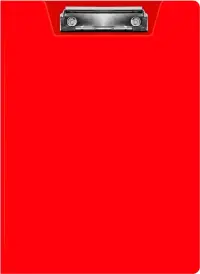 Папка клип-борд, А4, красная