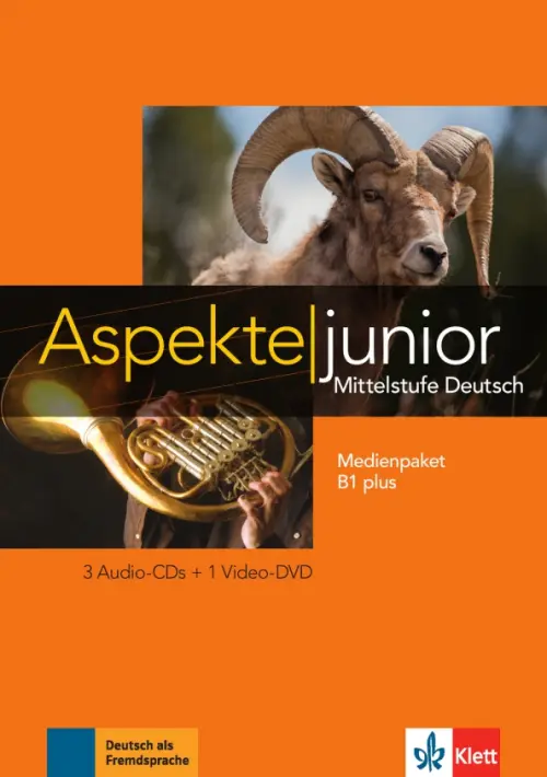 Aspekte junior. Mittelstufe Deutsch. B1 plus. Medienpaket + 3 Audio-CDs + DVD, Оранжевый
Aspekte junior. Mittelstufe Deutsch. B1 plus. Medienpaket + 3 Audio-CDs + DVD, Оранжевый