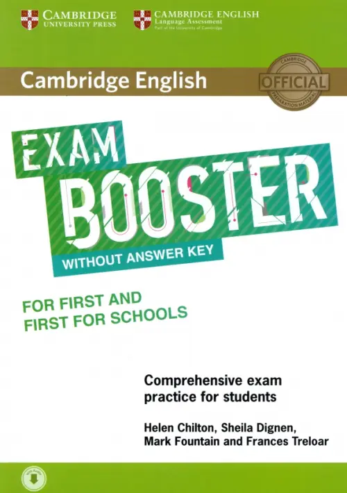Cambridge English Exam Booster for First and First for Schools without Answer Key with Audio, Зелёный
Cambridge English Exam Booster for First and First for Schools without Answer Key with Audio, Зелёный