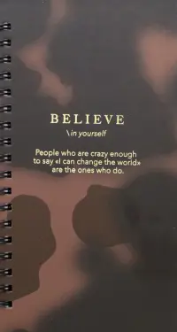 Блокнот Believe. Пятна на коричневом, 100 листов, клетка