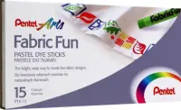 Пастель для ткани "Fabric Fun", 15 штук