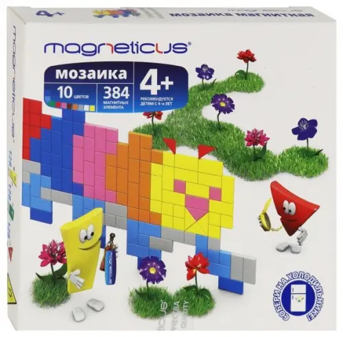 

Миди-мозаика магнитная. Гусеница, 384 элемента, Белый