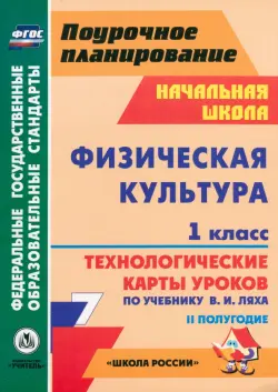 Физическая культура. 1 класс. 2 полугодие. Технологические карты уроков по учебнику В.И. Ляха. ФГОС