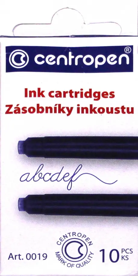 Набор баллончиков для перьевой ручки синие 10 штук 77₽