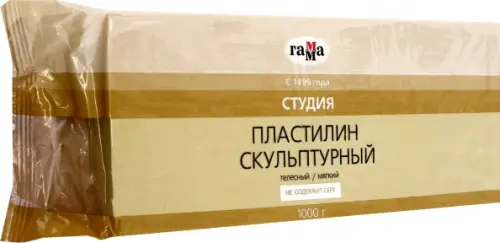 

Пластилин скульптурный "Студия", телесный, мягкий, Жёлтый
