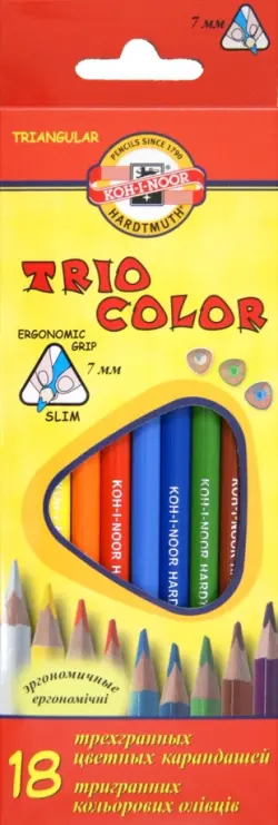 Карандаши цветные "Triocolor", 18 цветов