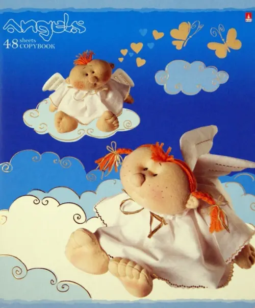 

Тетрадь "Ангелы", 48 листов, клетка, Голубой
