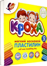 Пластилин мягкий "Кроха", 12 цветов