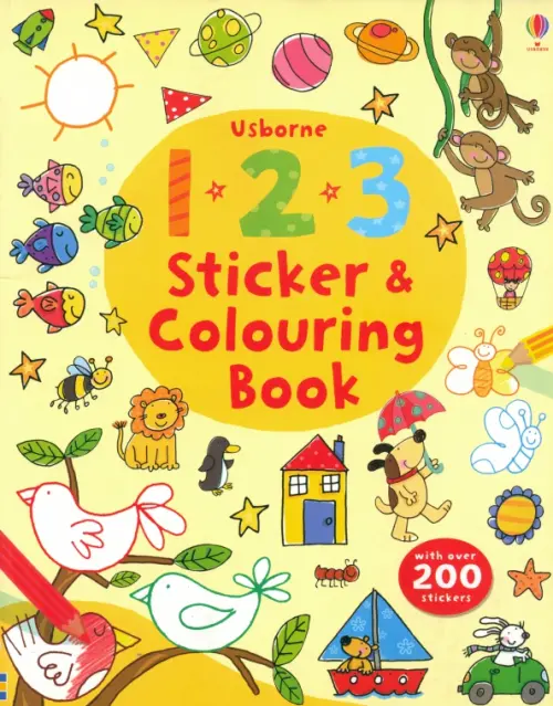 

123 Sticker and Colouring Book, Жёлтый