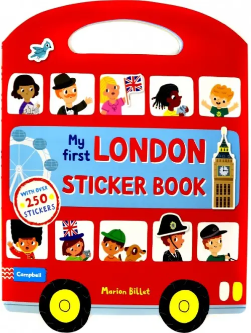

My First London Sticker Book, Красный