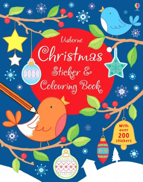 

Christmas Sticker and Colouring book, Синий