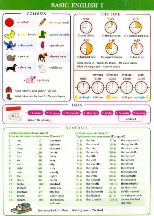 

Basic English I, Белый
