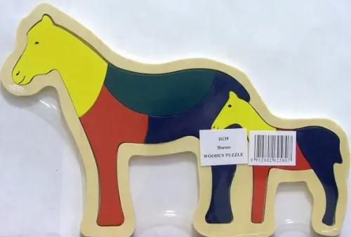 

Рамка-пазл "Лошади", Разноцветный