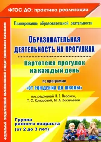 Образовательная деятельность на прогулках. Картотека прогулок на каждый день по программе. ФГОС ДО