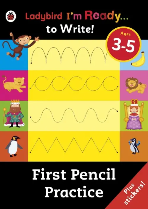 

First Pencil Practice. Sticker Activity Book, Чёрный