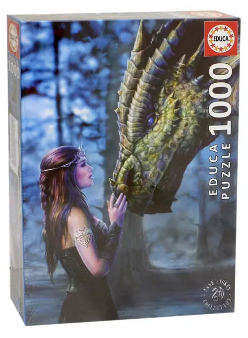 

Пазл. Девушка и дракон, 1000 деталей