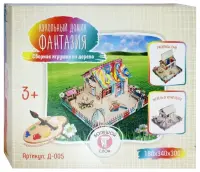 Сборная игрушка из дерева. Кукольный домик Фантазия + мебель