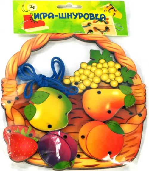 

Шнуровка "Корзина с фруктами" (дерево), арт. 7929, Разноцветный