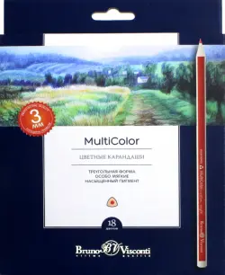Карандаши цветные "Multicolor", 18 цветов
