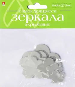 Зеркала для декорирования самоклеящиеся, набор №1 "Цветы", 8 штук