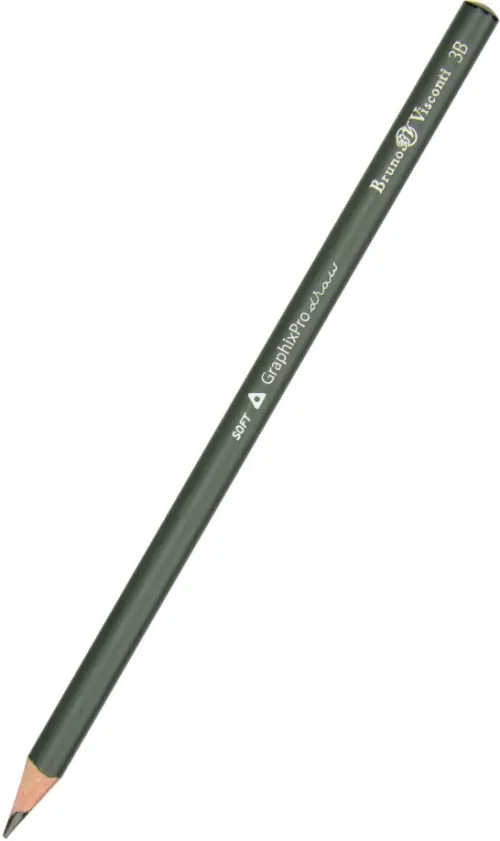 

Карандаш чернографитовый "GraphixPro", 3B, Серый