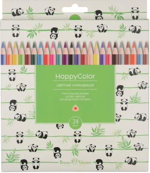 

Набор цветных карандашей "HappyColor", 24 цвета