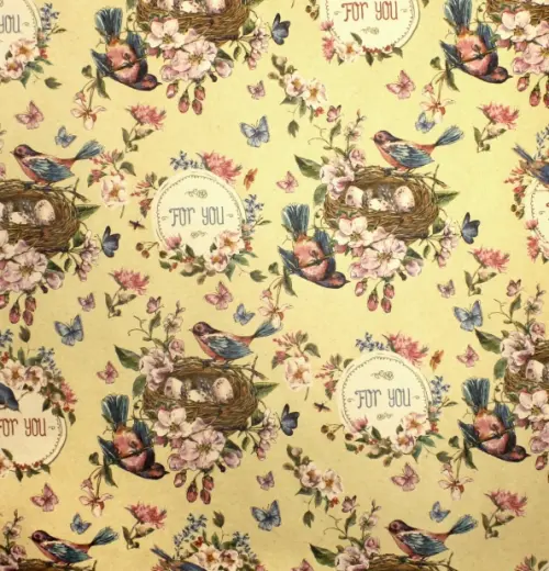 Бумага крафт Гнездышко 70x100 см 82₽