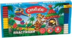 Пластилин "Creativiki", 6 цветов