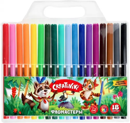 

Фломастеры "Creativiki", 18 цветов