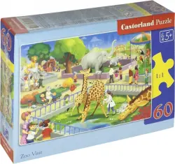 Пазл. Зоопарк, 60 элементов