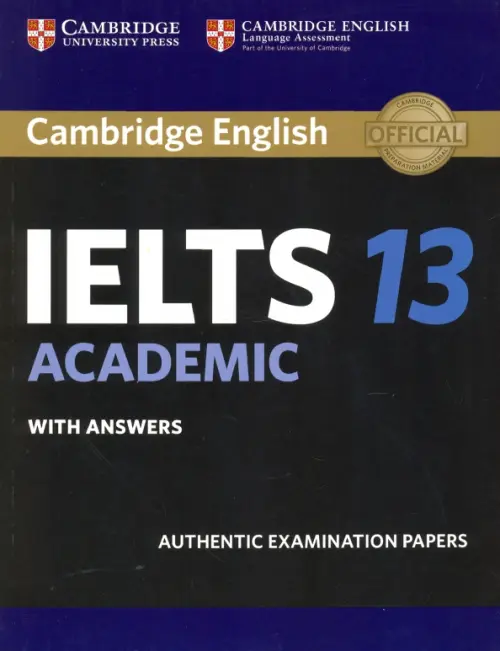

Cambridge IELTS 13. Academic Student's Book with Answers. Authentic Examination Papers, Чёрный