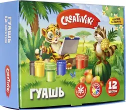 Гуашь "Creativiki", 12 цветов