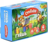 Гуашь "Creativiki", 6 цветов